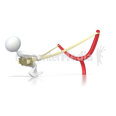 Stick Figure Ready To Launch   3d Figures   Great Clipart For
