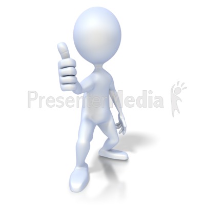 Stick Figure Thumbs Up   Business And Finance   Great Clipart For