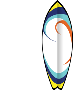Surfboard Clip Art At Clker Com   Vector Clip Art Online Royalty Free    