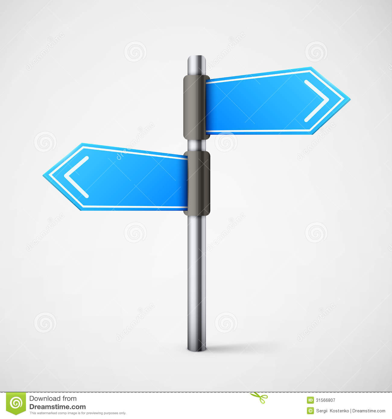 Blue Direction Road Sign Royalty Free Stock Photography   Image