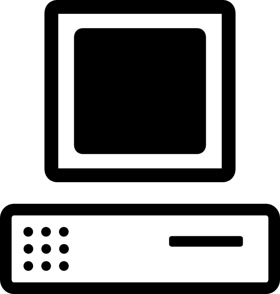 Cartoon Computer Base Monitor Clip Art At Clker Com   Vector Clip