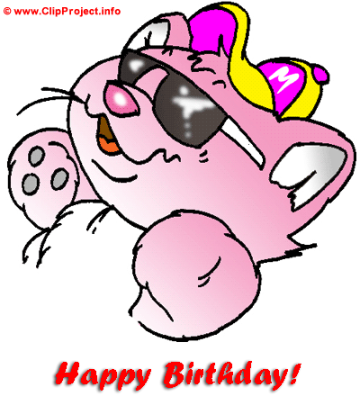 Clip Art Title  Coll Cat   Happy Birthday Clip Art Free