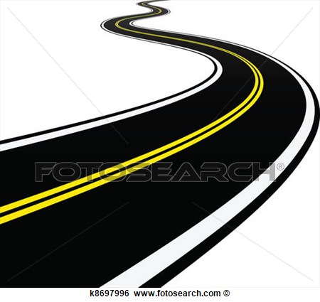 Clip Art   Vector Winding Road  Fotosearch   Search Clipart