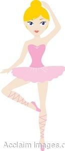 Description Clip Art Ballerina Wearing Pink Tutu Standing