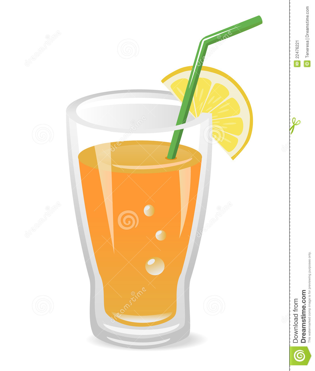 Fruit Juice With Lemon Slice And Drinking Straw Mr No Pr No 3 2132 5