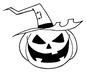 Halloween Coloring Page Clipart Image   Wicked Jack O Lantern