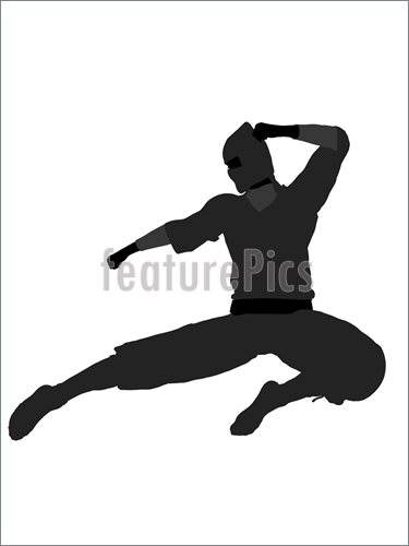 Illustration Of Male Ninja Illustration Silhouette  Royalty Free
