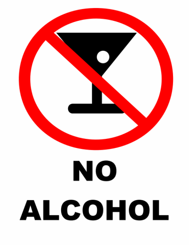 No Alcohol Sign   Template Harbor