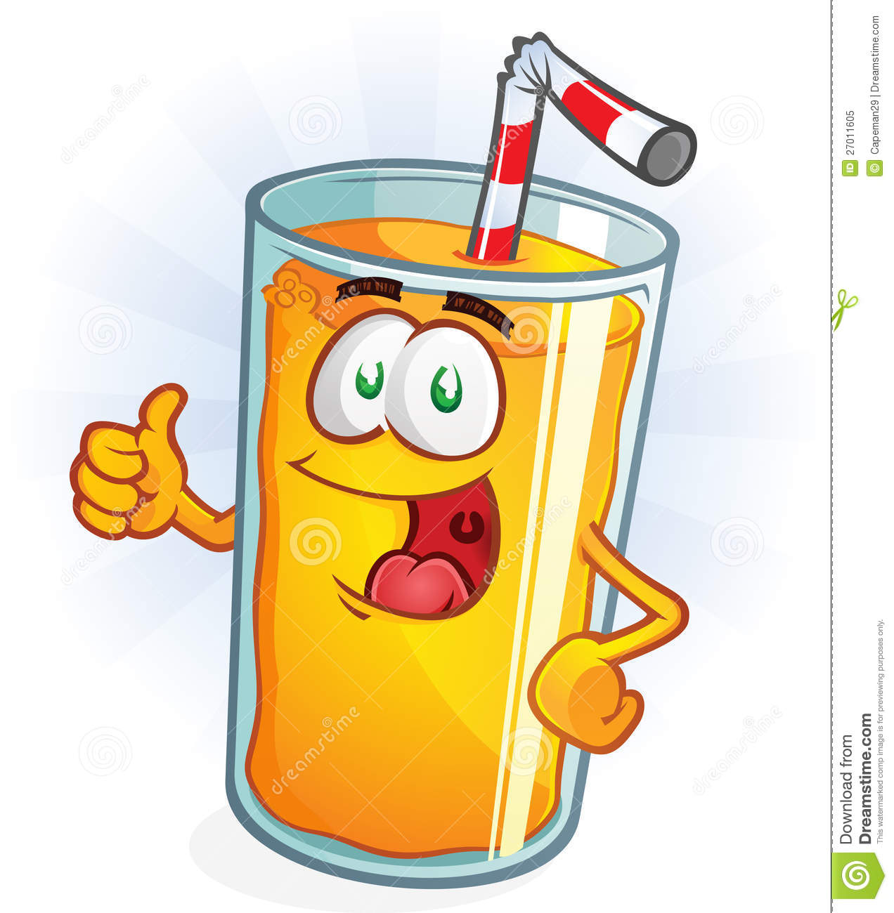 Orange Juice Character Thumbs Up Royalty Free Stock Photo   Image    