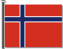 Royalty Free Norway Flag Clipart