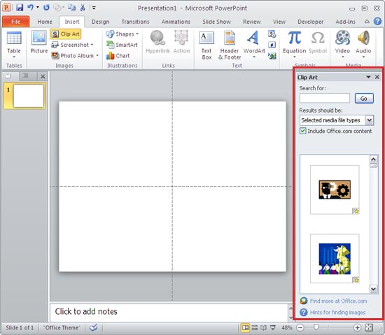     Video Clips From The Clip Art Pane Into Powerpoint 2010 For Windows