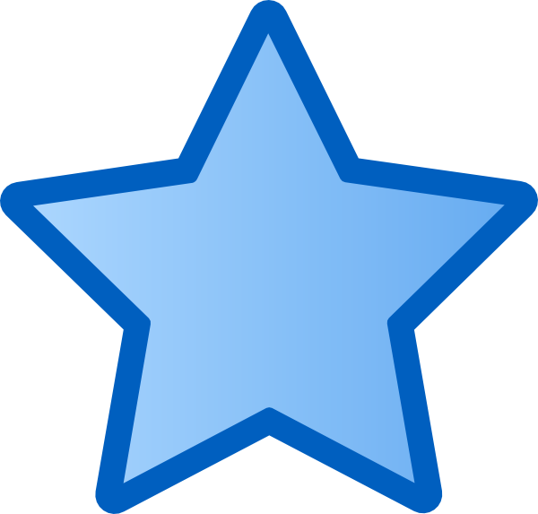 Blue Star Clip Art At Clker Com   Vector Clip Art Online Royalty Free    