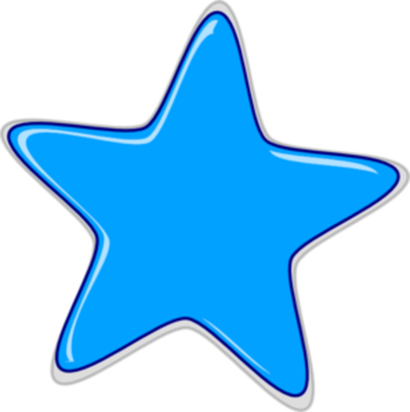 Blue Star Edited Md   Free Images At Clker Com   Vector Clip Art    