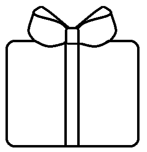 Christmas Presents Clip Art Black And White