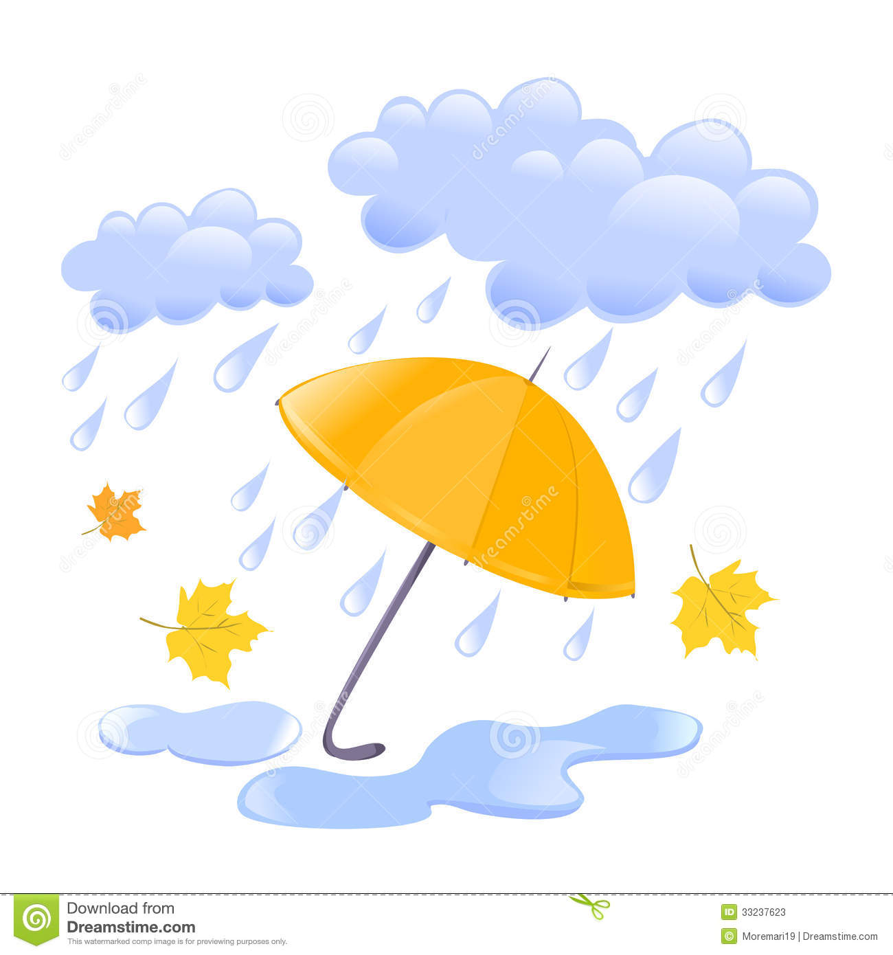 Cloud Rain And Umbrella Stock Photos   Image  33237623