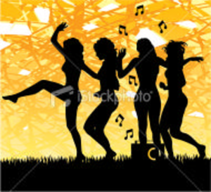 Istockphoto Silhouette Party Dancing Girls   Free Images At Clker Com