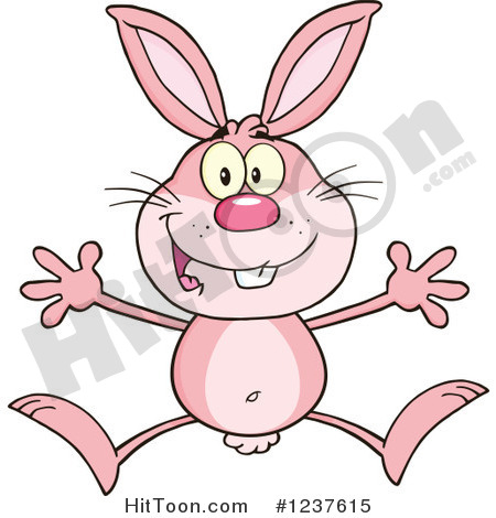 Jumping Rabbit Clip Art Rabbit Clipart  1237615  Happy