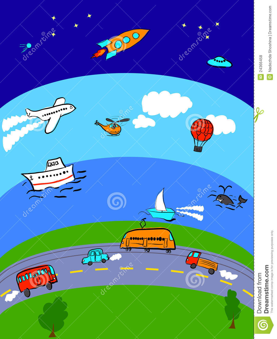 Means Of Transportation Royalty Free Stock Photos   Image  24366458