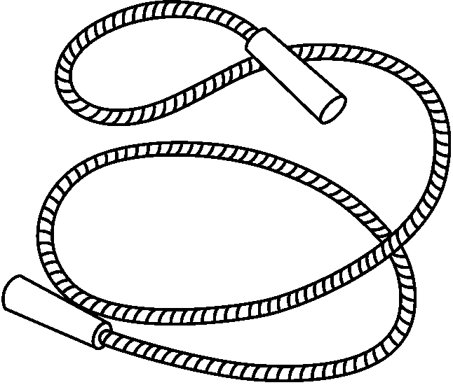 Rope Clipart Black And White Jump Rope Bw Bmp
