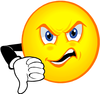 Sad Face Thumbs Down Clipart Posted By Pat Cunningham On