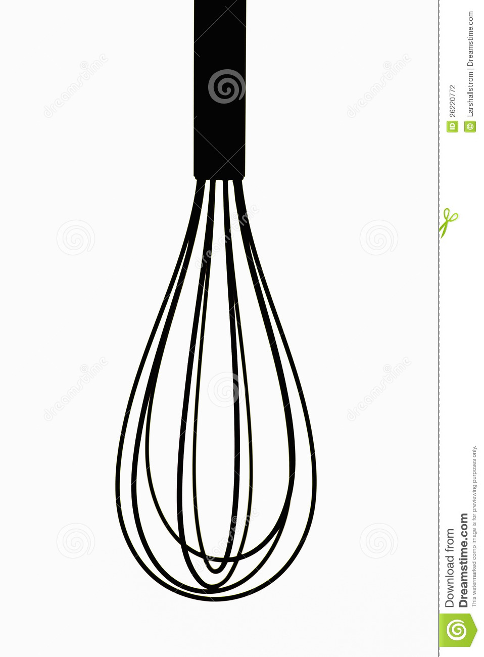 Silhouette Of Wire Whisk Stock Photography   Image  26220772