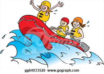 Whitewater Rafting Clip Art