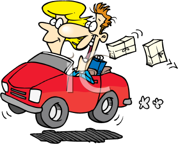 Woman And Man Lost Car Driving Clipart   Cliparthut   Free Clipart