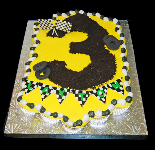 3rd Birthday Monster Truck Cupcake Cake   Flickr   Photo Sharing 