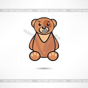 Angry Bear   Vector Clipart