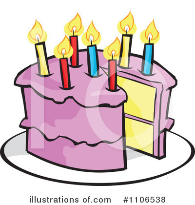 Birthday Cake Cartoon On Birthday Cake Clipart 1106538 By Cartoon