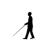 Blind Man   Silhouette Of A Blind Man Walking