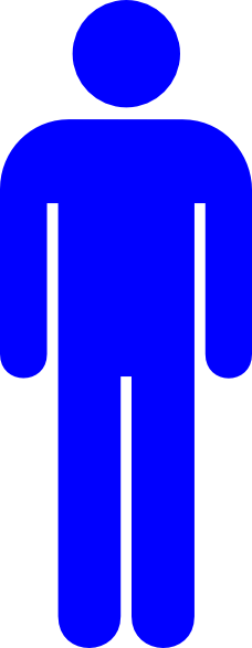 Blue Male Toilet Symbol Clip Art At Clker Com   Vector Clip Art Online