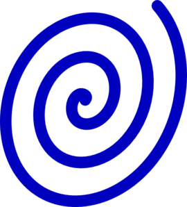 Blue Spiral Clip Art At Clker Com   Vector Clip Art Online Royalty