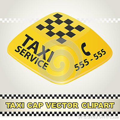 Cap Taxi Service Vector Clipart