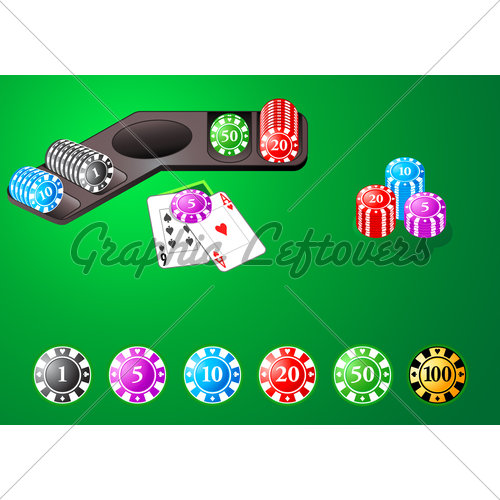 Casino Chips For Poker Blackjack And Bakkara Table Games   Gl Stock