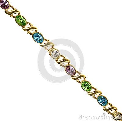 Costume Jewelry Gemstone Bracelet