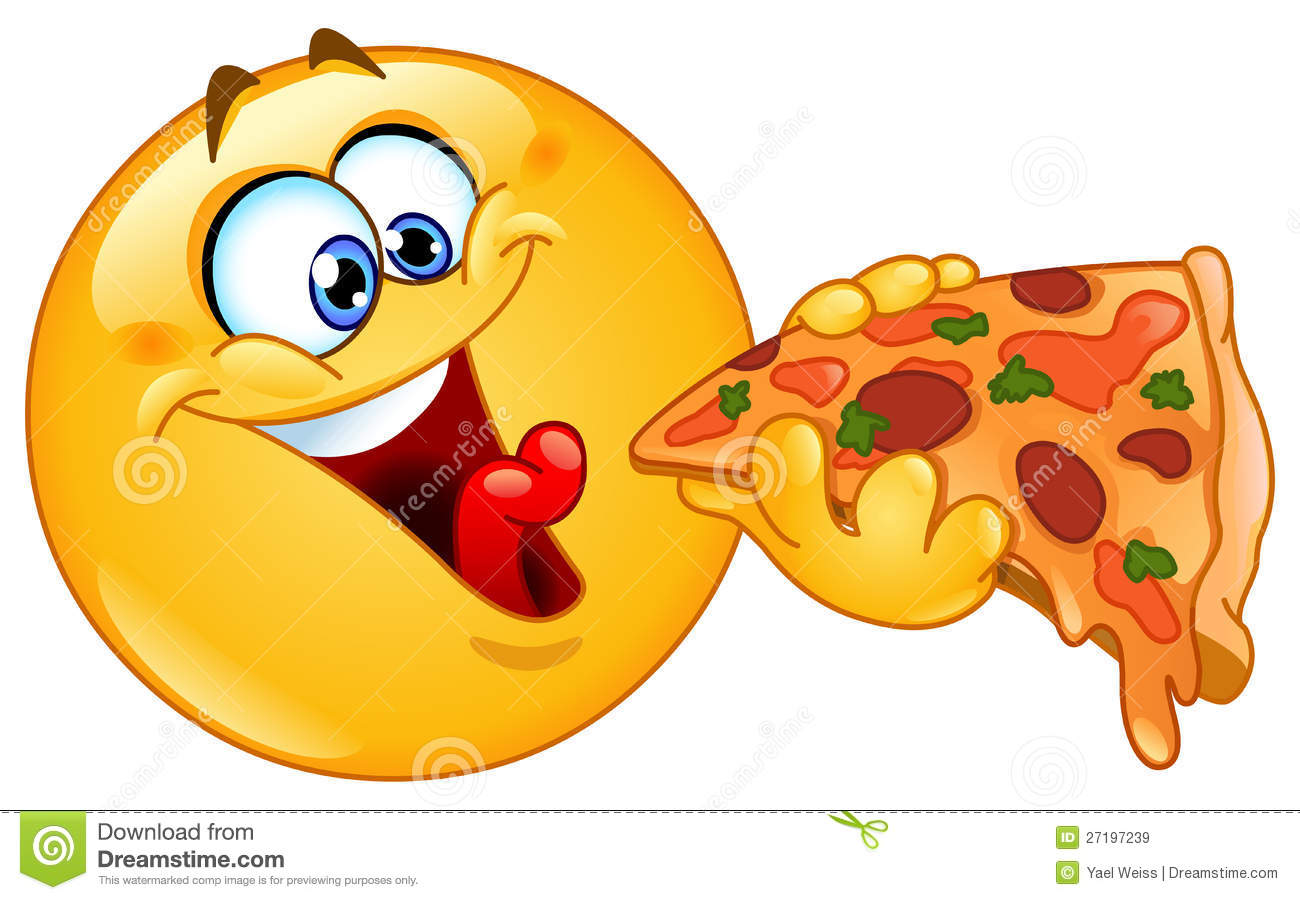 Eating Pizza Clipart Emoticon Eating Pizza