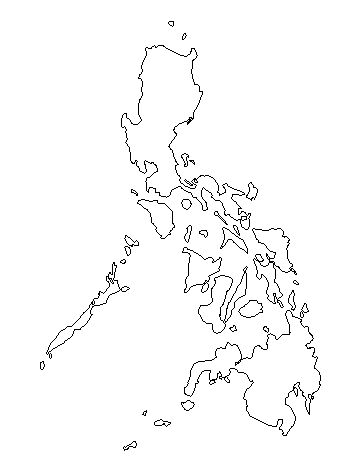 Free Blank Outline Map Of Philippines Philippines Information Outline