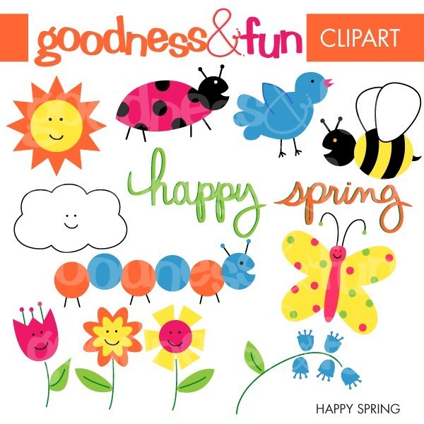 Happy Spring Clip Art