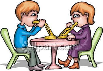 Kids Eating Pizza Clipart Image Royalty Free Clipart Image