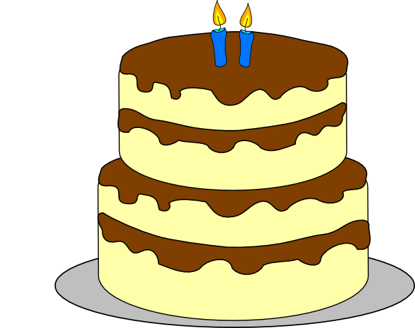 Layer Birthday Cake Clip Art At Clker Com   Vector Clip Art Online