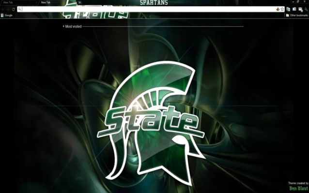 Michigan State Spartans Chrome Themes