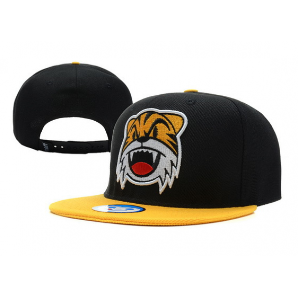 Neff Tiger Mascot Snapback Hat  Black Yellow