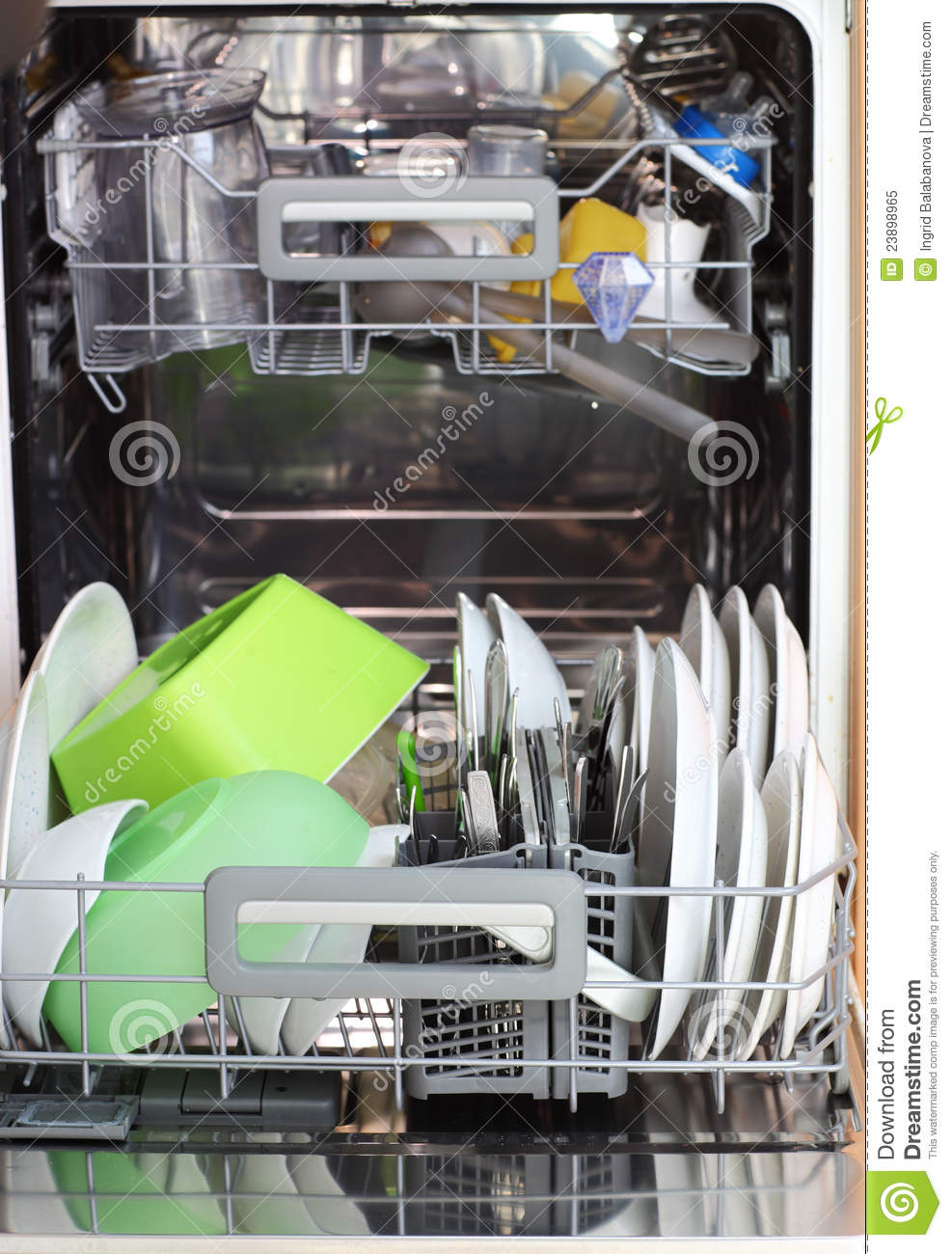 Open Dishwasher Royalty Free Stock Photo   Image  23898965