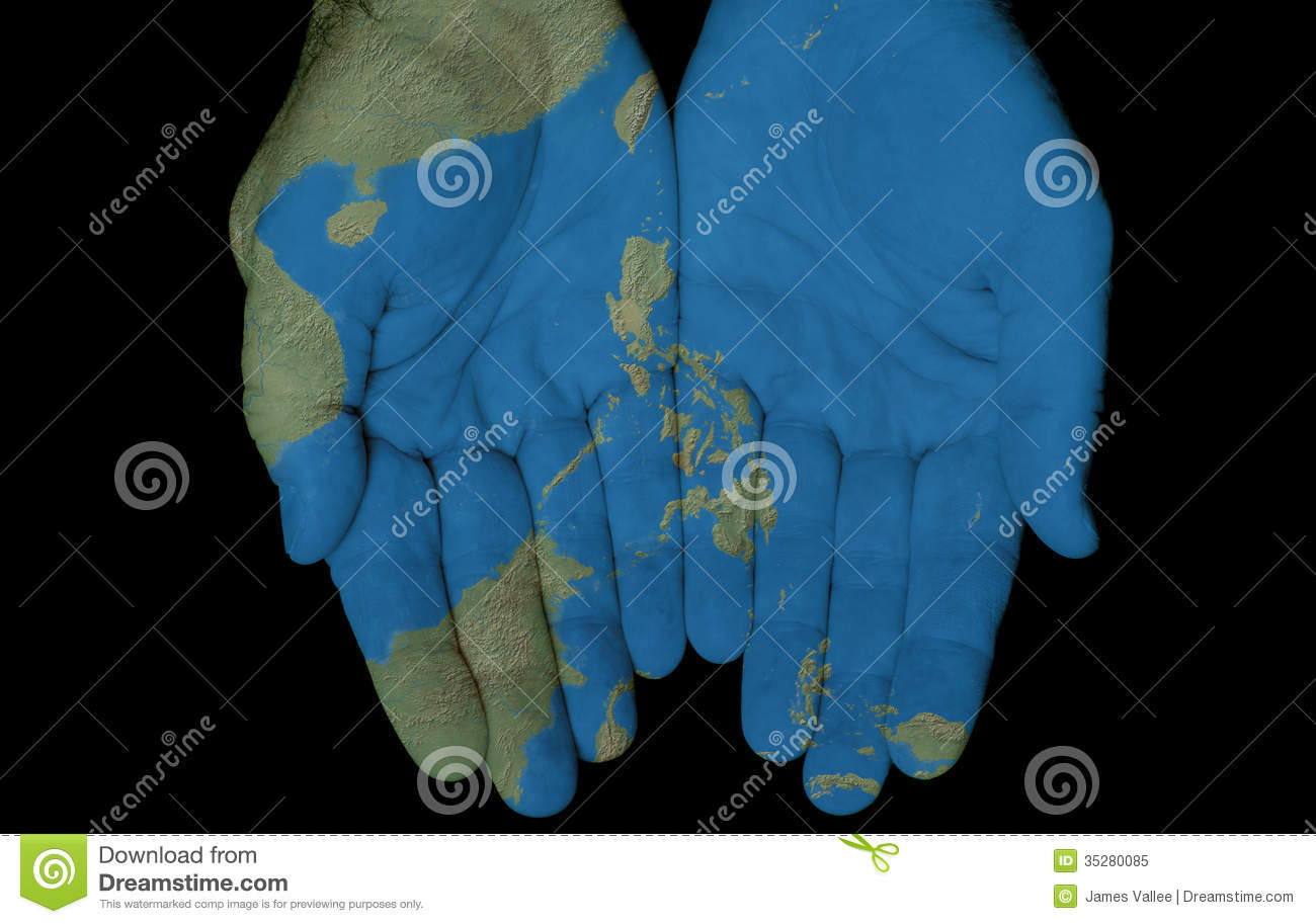 Philippine Islands In Our Hands Royalty Free Stock Photo   Image