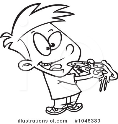Royalty Free  Rf  Pizza Clipart Illustration By Ron Leishman   Stock