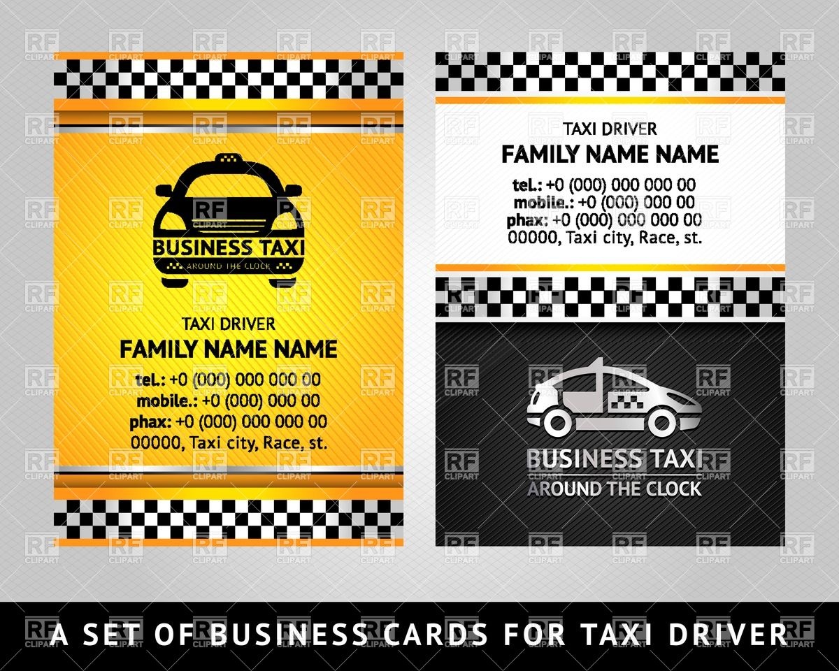 Template For Taxi Service Download Royalty Free Vector Clipart  Eps