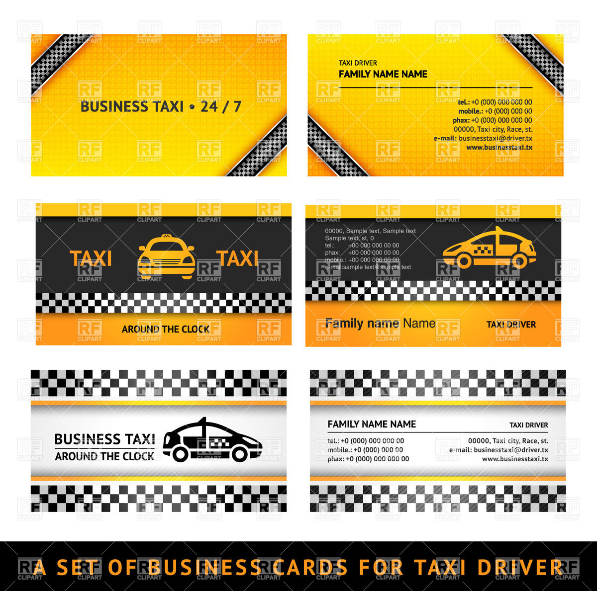 Templates For Taxi Service Download Royalty Free Vector Clipart Eps