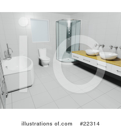 Bathroom Clipart  22314 By Kj Pargeter   Royalty Free  Rf  Stock