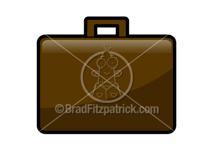 Cartoon Briefcase Clipart Picture   Royalty Free Brief Case Clip Art